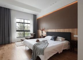 上海高档别墅卧室木地板装修设计图