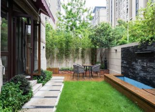 上海300平米别墅庭院花园装修效果图