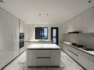 上海现代风格别墅整体厨房装修设计图