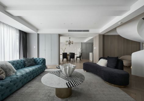 中海国际社区170平米现代简约精致住宅装修案例