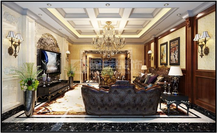欧式风格电视墙装修效果图大全 欧式风格房屋装饰