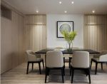 绿地西水东119㎡三室两厅现代中式风格装修案例