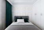 香橙现代风格130平米三居室装修效果图案例