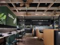 308平米橄榄绿复古餐厅设计案例