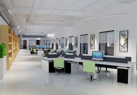 元化智能科技500平米办公室装修案例