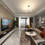 三江国际80平米现代两居室装修案例