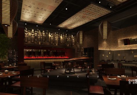 中餐厅550平米中式风格装修案例