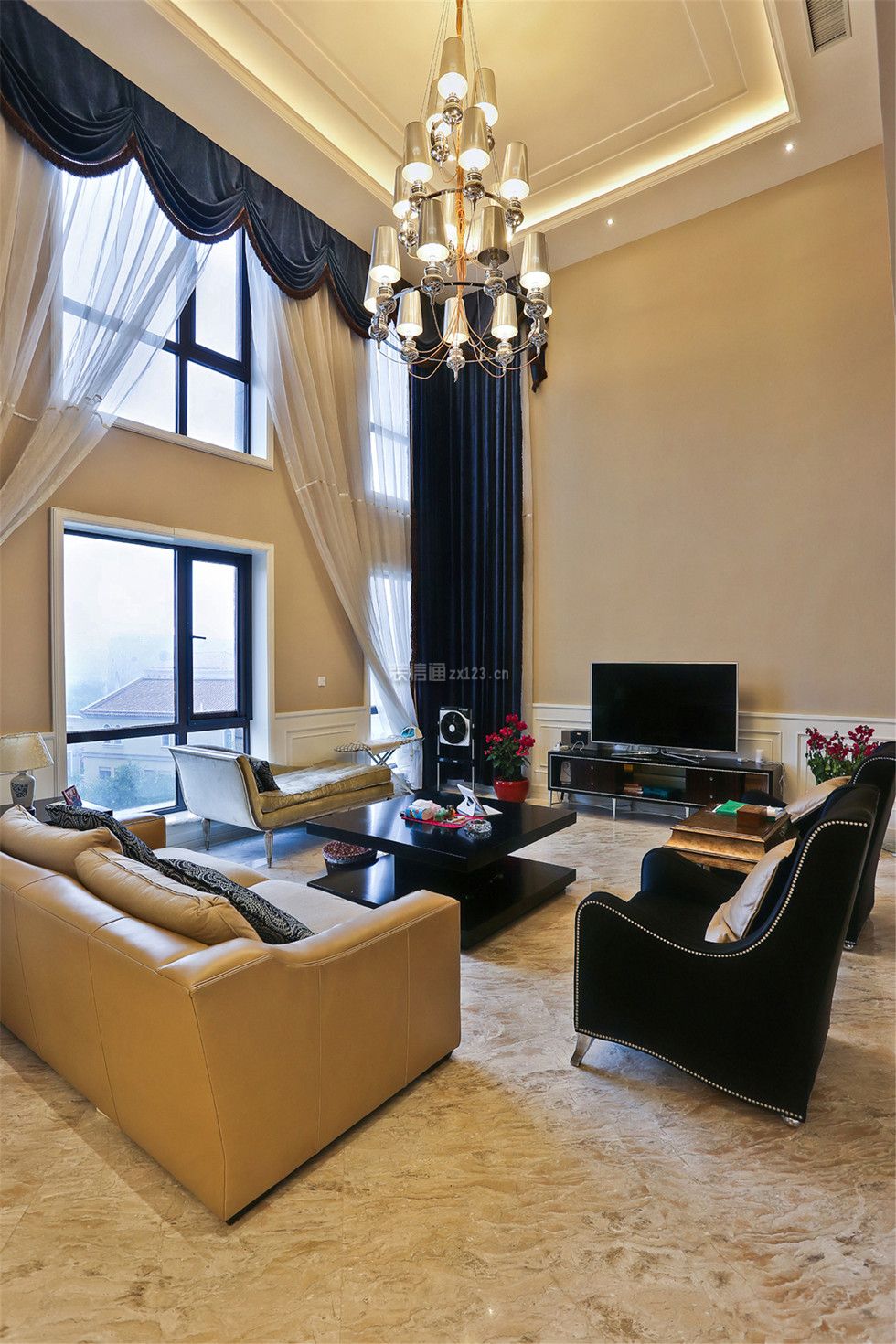 客厅吊灯装修效果图 客厅吊灯灯具