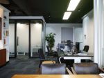 代理商办公室现代风格123平米装修效果图案例