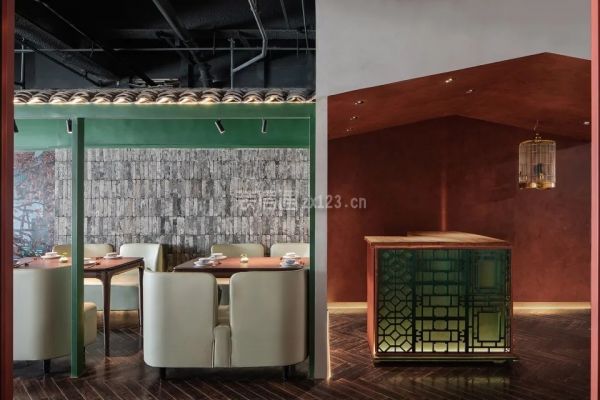 新中式餐饮空间设计效果图