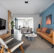 欧式风格四居室客厅色彩搭配装修效果图片