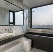现代四居室卫生间浴缸装修效果图片