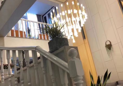 乐湾国际现代风格190平米四居室装修实景案例