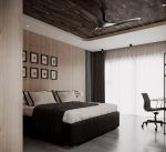 领秀琥珀澜湾极简风格108平米二居室装修案例