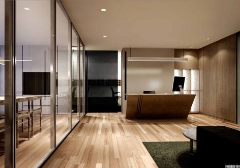 投资公司350平米现代风格办公室装修案例
