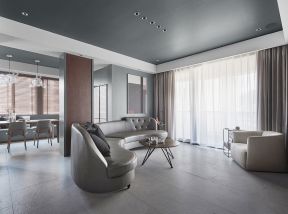 现代简约风格新房客厅沙发装修图片