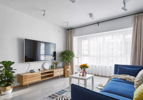 青龙湾85平二居室现代简约风格装修案例
