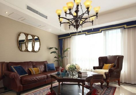 林里天怡160平四居室美式经典风格装修案例