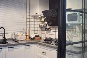 [吉安天濑装饰]简简单单的小户型厨房，颜值高又实用，你羡慕吗？