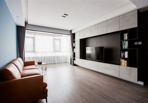 沂龙湾135平三居室现代简约风格装修案例