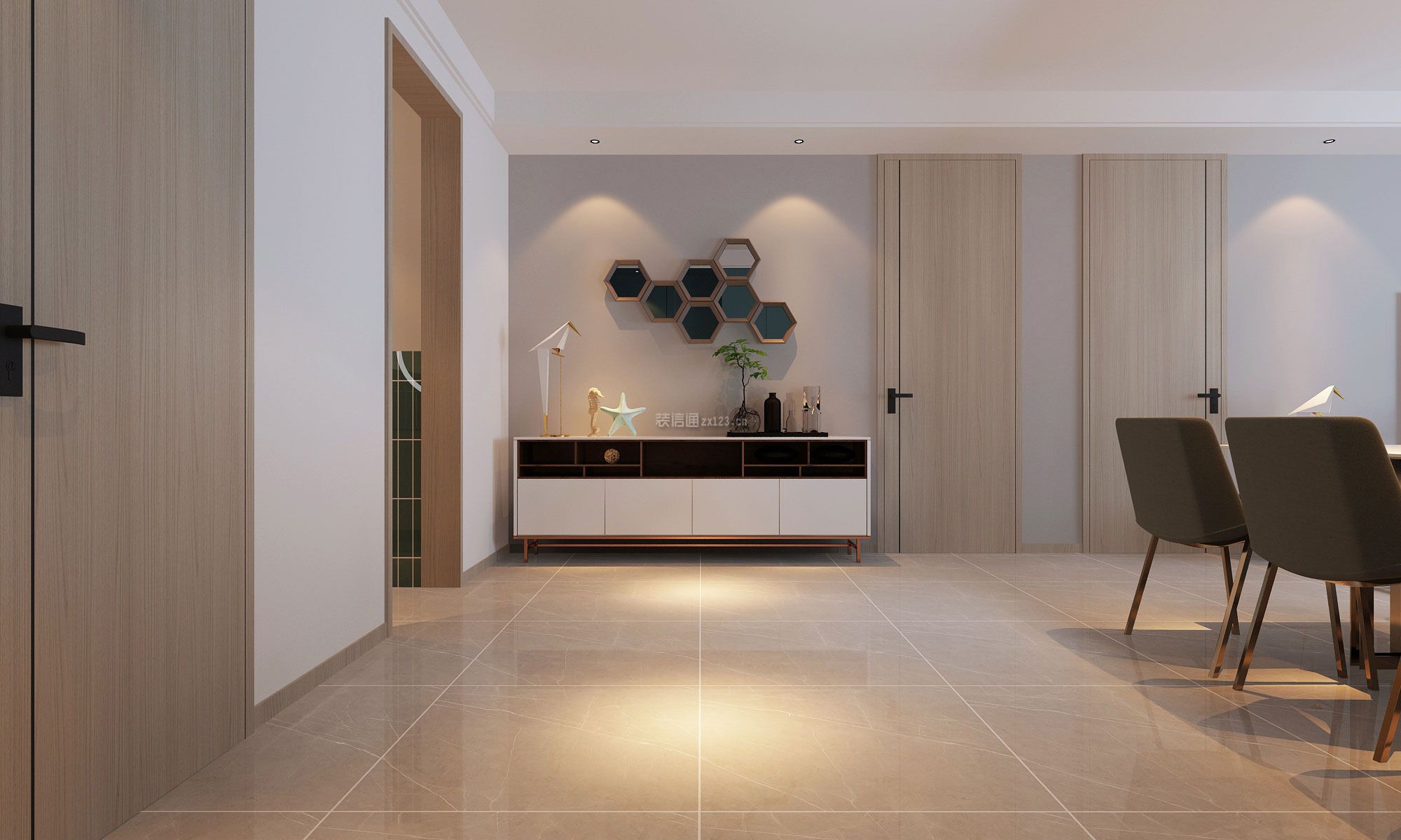 紫景天城110平米装修效果图