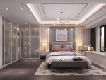 逸品香山现代风格118平米三居室装修效果图案例
