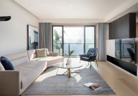 恒大滨河左岸108㎡三居室现代风格装修案例