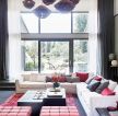 新中式风格别墅客厅沙发装修效果图