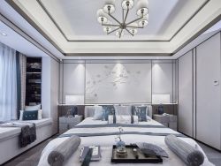 2022新中式风格卧室装修效果图一览