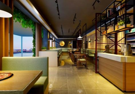 餐饮空间200平米火锅店现代风格装修案例