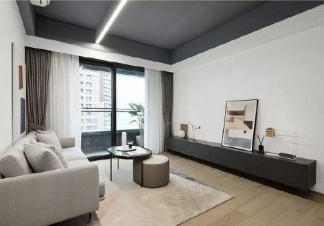 中海锦城现代风格123平米三居室装修案例
