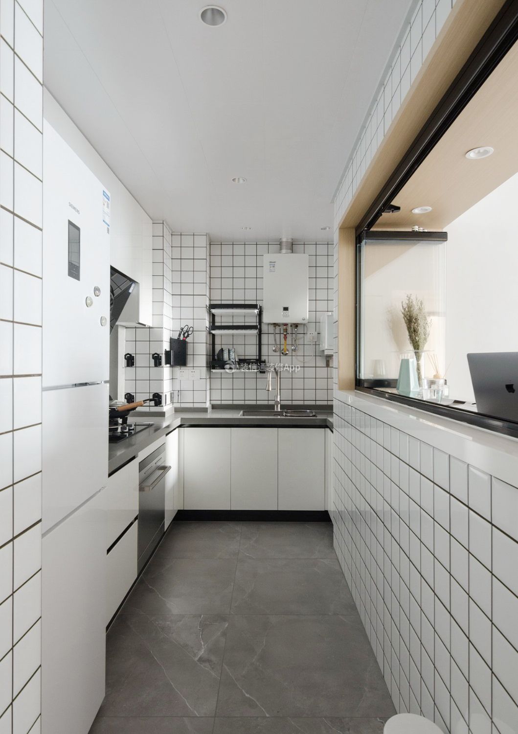 90平方房屋厨房马赛克瓷砖装修效果图