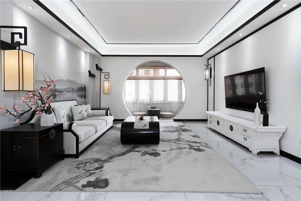 客厅吊顶装饰设计 客厅吊顶石膏线