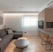 90平米房屋客厅灰色沙发装修效果图片