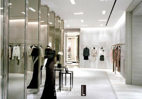 纯色服装体验店100平米现代风格装修案例