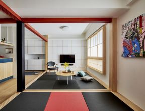 日式公寓装潢 日式客厅设计效果图