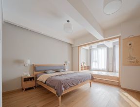 日式卧室设计图 日式卧室设计效果图 阳台榻榻米地台