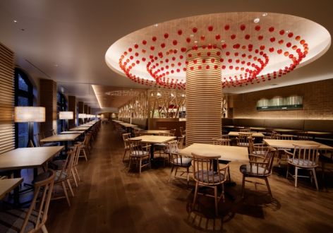 自助餐厅现代风格1200平米装修案例