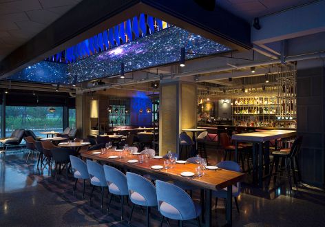 500平米星空主题餐厅装修设计案例