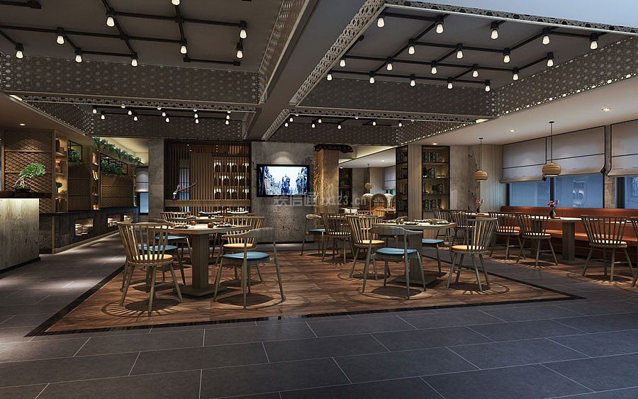 成都精品酒店现代风格2800平米装修效果图案例