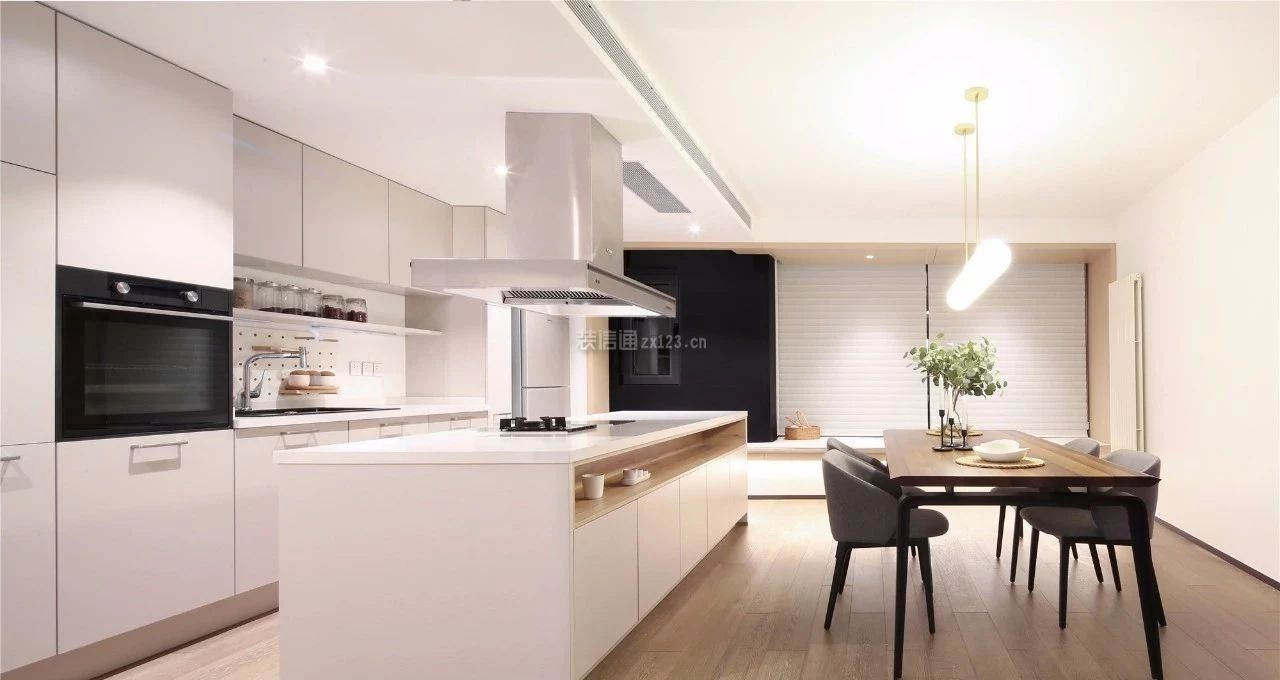 餐厅厨房一体装修图片 餐厅厨房一体效果图