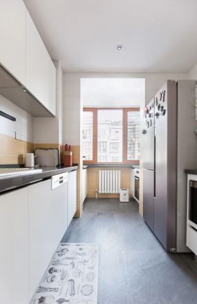 60平两室一厅小户型厨房地砖装修设计图