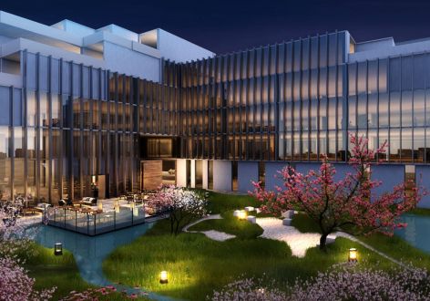 民宿酒店6800平方新中式风格装修案例