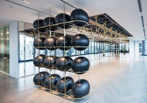 健身房舞蹈工作室现代风格180平米装修效果图案例