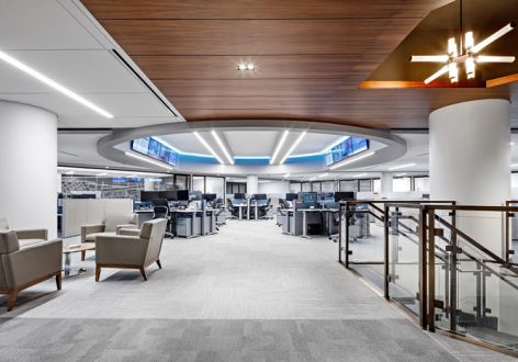 金融公司办公室现代风格5500平米装修案例
