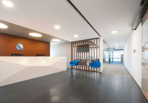 金融公司办公室现代风格1800平米装修案例