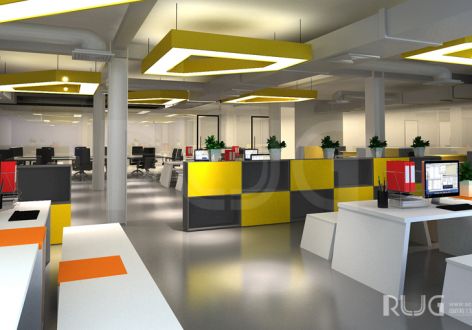办公空间现代500平米装修案例