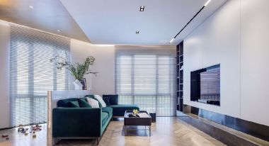 万柳佳园130平三居室现代简约风格装修案例