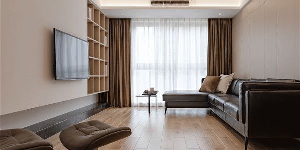 永泰园111㎡三居室现代风格装修案例