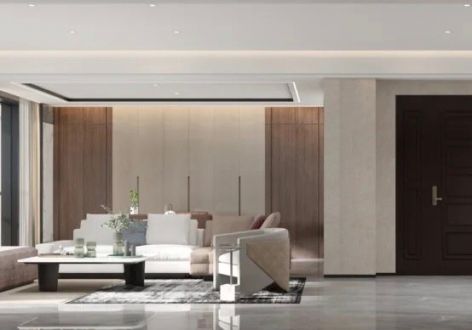 紫薇·铂樾府143平米现代轻奢四居室装修案例